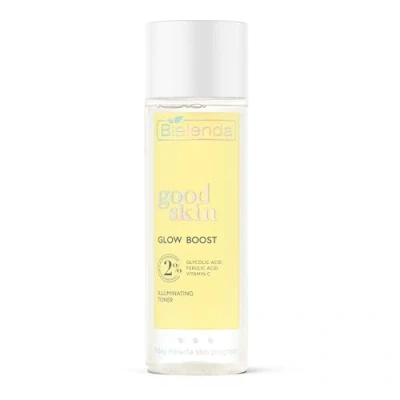 Abbildung von Bielenda Good Skin Glow Boost Aufhellender Gesichts Toner, Gesichtswasser mit Vitamin C, Glykolsäure und Ferulasäure, strafft die Haut; für alle Hautbilder, 200 ml