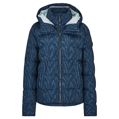 Abbildung von Ziener Damen TUSJA Ski Jacke/Winter Jacke warm, atmungsaktiv, wasserdicht, leaves navy print, 36
