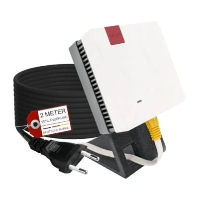 Abbildung von TronicXL 2m Verlängerung + Ständer W LAN Repeater kompatibel mit Fritz 600 1200 1750E 2400 AVM Fritz! Halterung Stand 200cm