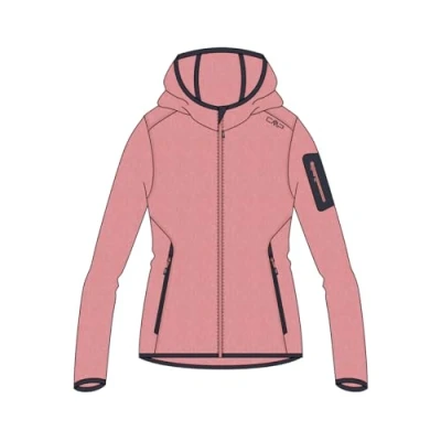 Abbildung von CMP Damenjacke aus Knit Tech mit fester Kapuze, 40 EU