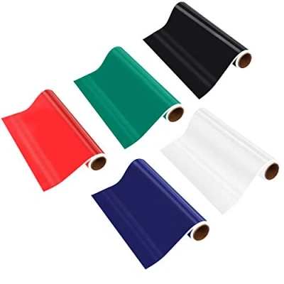 Abbildung von Belle Vous Vinylfolie Selbstklebend in Rot, Weiß, Grün, Blau &amp; Schwarz 30cmx3 m Plotterfolie für Kunsthandwerk Klebefolie Scrapbooking, Silhouette, Cameo Stanzmaschinen Fahrzeugabziehbilder Plotter