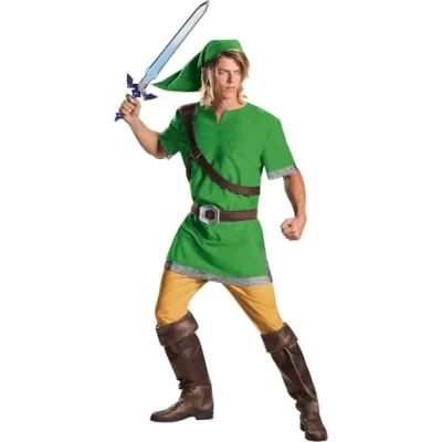 Abbildung von DISGUISE Offizielles Nintendo Link Legend of Zelda Kostüm Herren Faschingskostüme Männer Erwachsene Karneval Geburstag XXL