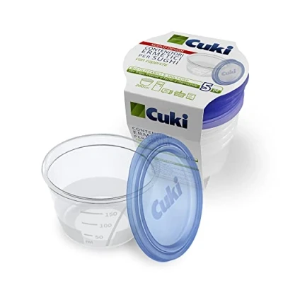 Abbildung von Cuki Frischhaltedosen für Saucen, transparent, 5 Stück (1 Packung)