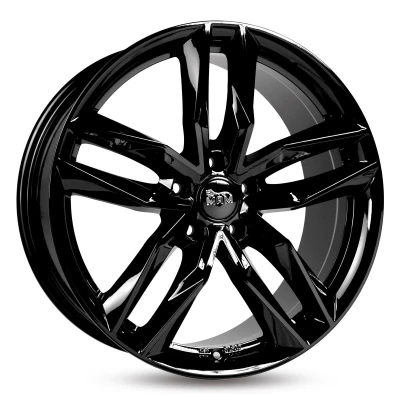 Abbildung von MAM 5 loch 19Zoll 114.3mm Alufelge RS3 schwarz glanz MAMRS385195114345BP Felge