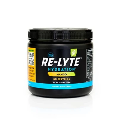 Abbildung von Redmond Re Lyte HYDRATION Drink Mix MANGO LARGE, 374g Dose Elektrolytepulver, zuckerfrei, mit echtem Real Salt und über 60 wichtigen Mineralstoffen &amp; Spurenelementen