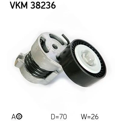 Abbildung von SKF VKM 38236 Spannrolle mit Befestigungsmaterial BMW: 3 Touring, Saloon, X3