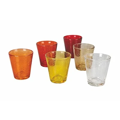 Abbildung von Villa d&#039;Este Home Tivoli Cancun Sunset Set 6 Wassergläser aus mundgeblasenem Glas 330 ml