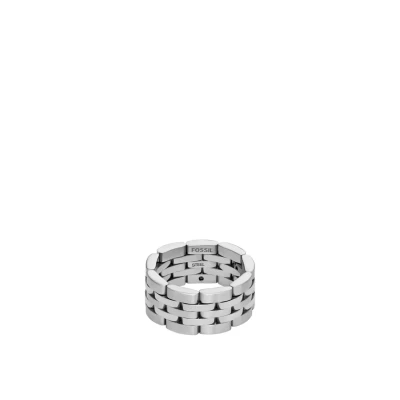 Abbildung von Fossil Ring silvercoloured, Herren, Größe: 58, Silver coloured