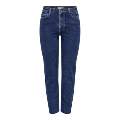 Abbildung von JDY Jdylullu Jeans Straight Leg, Damen, Größe: XSx30, Dark blue denim