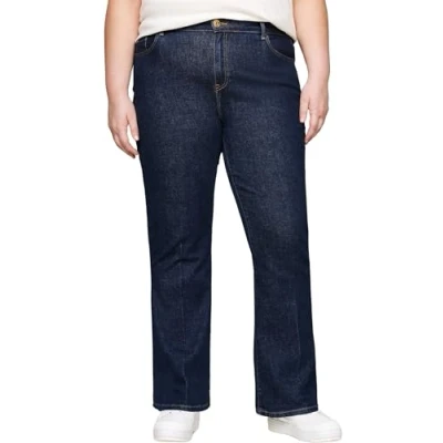 Abbildung von Tommy Hilfiger Curve Jeans Bootcut, Damen, Größe: 50, Dark blue denim