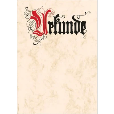 Abbildung von SIGEL DP548 Urkundenpapier, Blanko Urkunde Calligraphie 185 g, DIN A4, 12 Blatt, aus nachhaltigem Papier, für alle Drucker geeignet