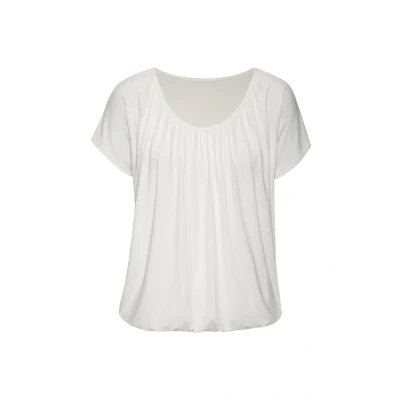 Abbildung von Lascana Kurzarm Tshirt basic, Damen, Größe: 48/50, Creme