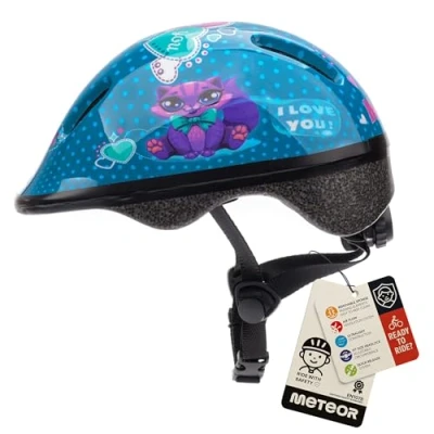 Abbildung von meteor® kinderfahrradhelm Sicherer Fahrradhelm Kinder Helm rollerhelm Jungen für Mountainbike Inliner skaterhelm BMX fahradhelm Scooter Bike Helmet