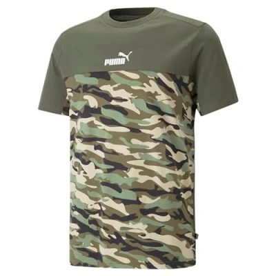 Abbildung von PUMA Herren ESS Block Camo Tee T Shirt, Grünmoos, S