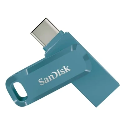 Abbildung von SanDisk Ultra Dual Drive Go USB Type C 64 GB (Android Smartphone Speicher, Anschluss, 150 MB/s Lesegeschwindigkeit, Nutzung als Schlüsselanhänger möglich) Navagio Beach