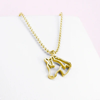Abbildung von Ponytail&amp;Co Anhänger Pferd Gold