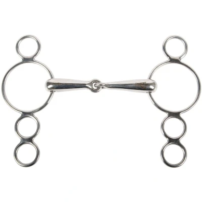 Abbildung von Harry&#039;s Horse Vierfachringtrense 3 zusätzliche Ringe 11.5