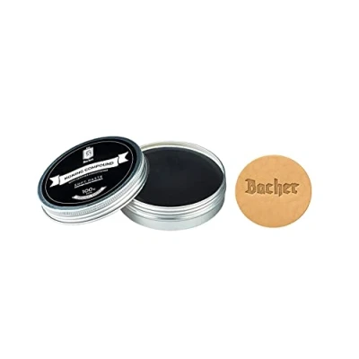 Abbildung von BACHER Abziehpaste für Streichriemen und Abziehleder, Schärfpaste mit leder applikator 100g Läpppaste Ultrafein Polier Zubehör