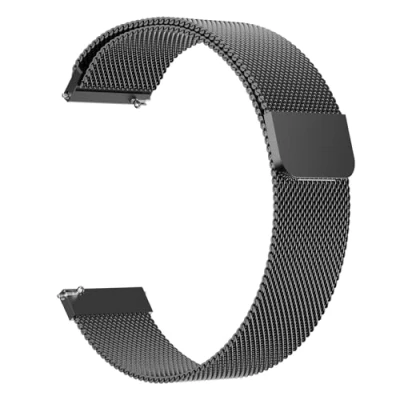 Abbildung von TOOBUR Schnellwechsel Metallarmbänder, 22mm Edelstahl Gliederarmband, Kompatibel mit Uhren 22 mm Anstoßbreite, Universalmodell, Ersatzarmband für Damen und Herren, Schwarz