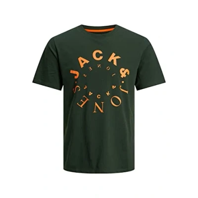 Abbildung von JACK &amp; JONES Herren Rundhals T Shirt JJWARRIOR Regular Fit S M L XL XXL, Größe:M, Farbe:Mountain View Big 12242554