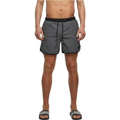 Abbildung von Urban Classics Retro Badeshorts, Herren, Größe: XL, Black darkshadow
