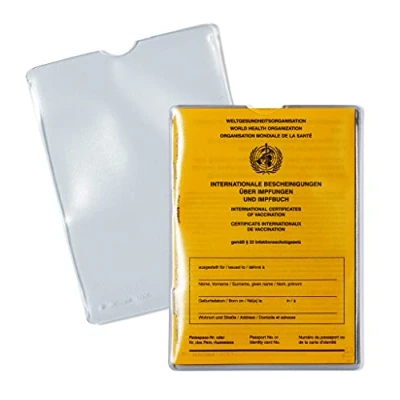 Abbildung von HERMA 5020 Ausweishülle transparent, 25 Stück, Impfpass Hülle für neuen Impfausweis Impfbuch, Ausweishalter zum Schutz Fahrkarten &amp; Kinderausweise, Plastik Kartenhüllen Schutzhüllen Set