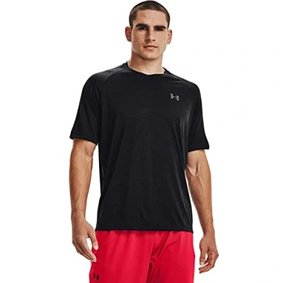 Abbildung von Under Armour Herren Tech 2.0 T shirt With V neck and Short Sleeves Kurze rmel, Schwarz (001)/Graphit, XXL EU