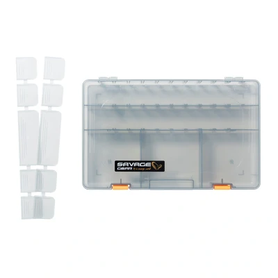 Abbildung von Savage Gear Tacklebox für Kunstköder Lurebox Smoke 36x22,5x5cm