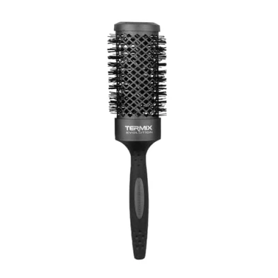 Abbildung von Termix Evolution Plus. Professionelle, thermische Rundhaarbürste mit Keramikrohr für den Friseursalon. Speziell dickes und hartes Haar. Afroamerikanisches Durchmesser: 37 cm.
