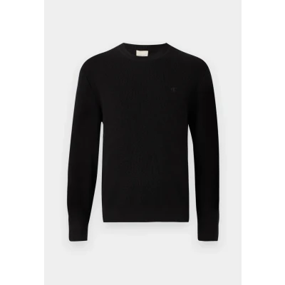 Abbildung von Calvin Klein Strickpullover »LS TXTR CTTN CRWNK S«, Mit Rundhalsausschnitt