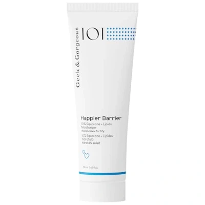 Abbildung von Geek &amp; Gorgeous HAPPIER BARRIER Nährende Creme Hautcreme für eine gesunde Hautbarriere seidig softe Haut trockene, normale und Mischhaut 50ml Tube