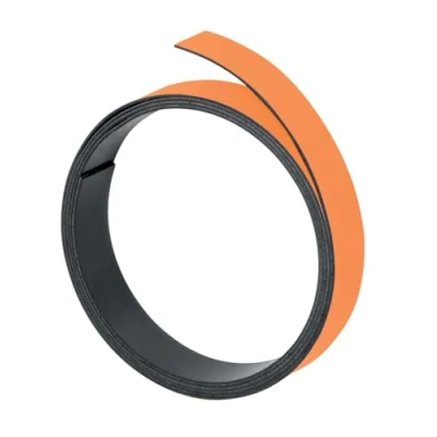 Abbildung von FRANKEN Magnetband, 100 cm x 10 mm, beschriftbar, zuschneidbar, orange, M802 05