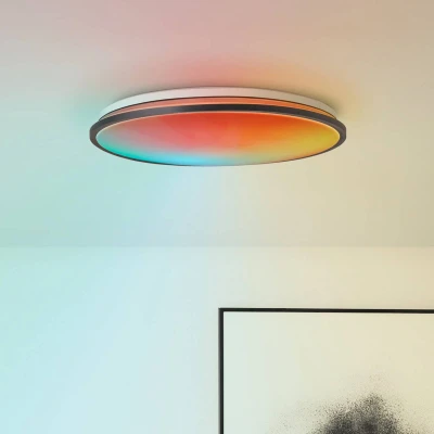 Abbildung von Brilliant LED Deckenleuchte »Heida«, 3000 lm, Ø 49 cm, Metall/Kunststoff, schwarz