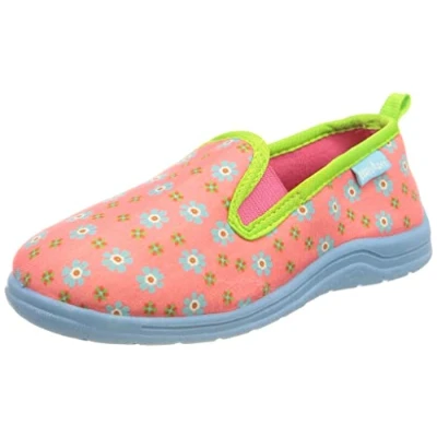 Abbildung von Playshoes Blumen, Unisex Kinder Niedrige Hausschuhe, Pink (Pink 18), 22/23 EU (6 Child UK)