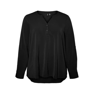 Abbildung von Vero Moda Curve Vmcani Bluse, Damen, Größe: 48, Black