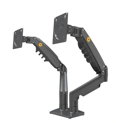 Abbildung von Ergosolid Tischständer für 2 PC LCD LED Monitore, 17 27 Zoll, mehrachsenverstellbar, schwenkbar, Gasdruckfeder, bis zu x 9 kg
