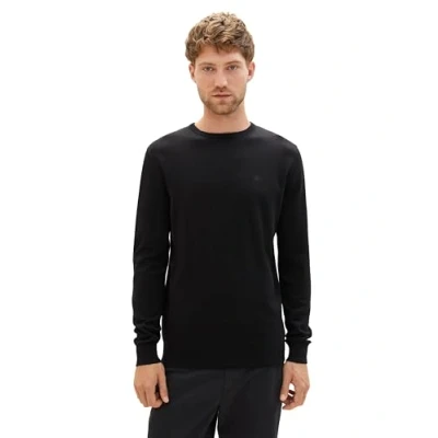 Abbildung von TOM Tailor Basic CREW NECK Strickpullover, Herren, Größe: XXL, Black