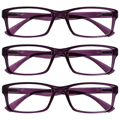 Abbildung von Die Lesebrille Unternehmen Lila Leser Wert 3er Pack Herren Frauen UVR3092P +1,50