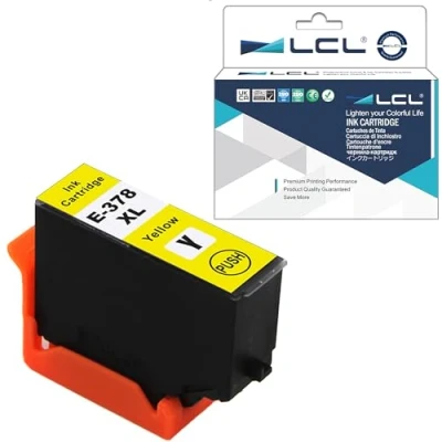 Abbildung von LCL Kompatibel Tintenpatrone 378XL C13T3794401 (1 Gelb) für Epson Expression Photo XP 8500 8505 8605 8600 HD 15000 8000 8005