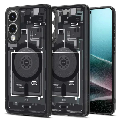 Abbildung von Spigen Ultra Hybrid MagFit Zero One TPU Back Cover Schwarz Samsung Galaxy S25 Edge