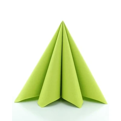 Abbildung von Sovie Linclass Airlaid Servietten Kiwi 50 Stück hochwertige Einwegservietten 40 x cm Reißfest, Saugstark &amp; Formstabil ideal für Hochzeit Partys