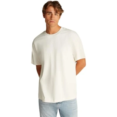 Abbildung von Calvin Klein Jeans LOGO TAPE TEE Tshirt print, Herren, Größe: Medium, Tofu