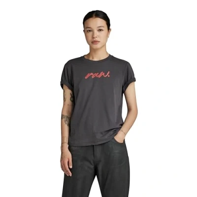 Abbildung von G Star RAW DOT Tshirt print, Damen, Größe: Small, Grey asphalt