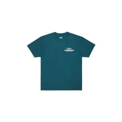 Abbildung von DC Shoes Tshirt print, Herren, Größe: Small, Btgz deep teal enzyme wash