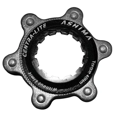 Abbildung von ASHIMA Unisex Adult Adattatore Disco Freno Center Lock per Perno: 9/10/12mm, Nero, Einheitsgröße