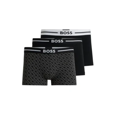 Abbildung von BOSS Trunk BOLD Design 3 PACK Boxerbriefs, Herren, Größe: XXL, Open miscellaneous