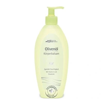 Abbildung von Olivenöl Körper balsam im Spender