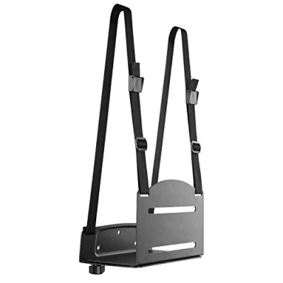 Abbildung von RICOO PC Rechner Halterung für Wand Montage Wandhalterung Server Rack Untertisch Schreibtisch Computer TRH 07 CPU Gehäuse Halter Stehend Unter Tischhalterung Unterbau Vertikal