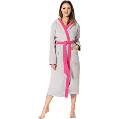 Abbildung von Ladeheid Bademantel, Damen, Größe: Small, Grey pink
