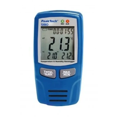 Abbildung von PeakTech 5180 Temperatur und Luftfeuchtigkeits Datenlogger 40.+70C, 0 100% RH